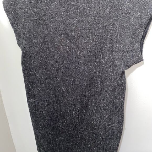 RAFAELLA Charcoal Grey Shift Dress SIZE 8 Fully Lined Sleeveless Career - Picture 3 of 8